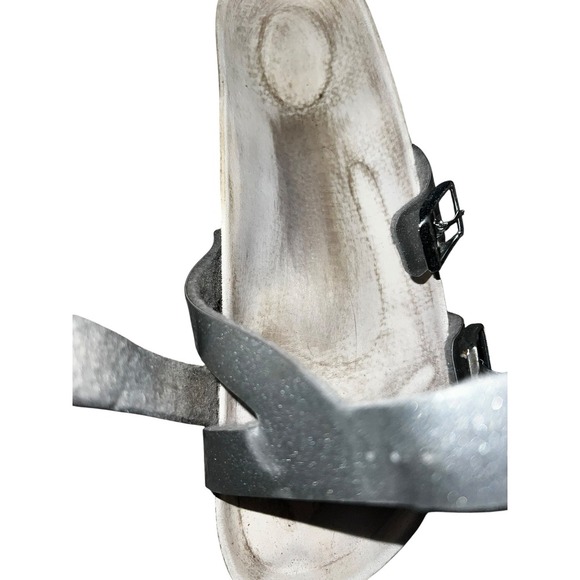 Birkenstock Yao Lux Silver Sz 39 (8-8.5)Preppy Normcore - Picture 6 of 7